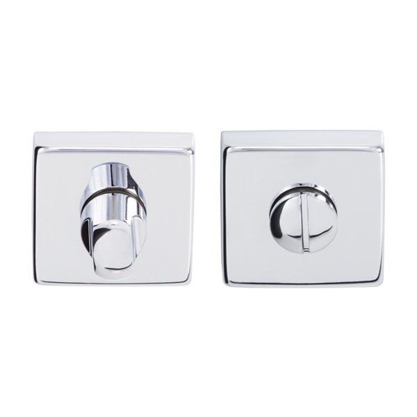 Hafele Kare Wc Kapı Kolu Rozeti 50mm, Parlak Krom Renk