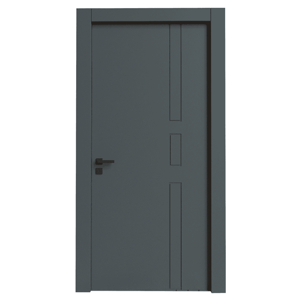Teta Home T-6005 İç Oda Mdf Lake Kapı Antrasit - 87x203 - 10/13 - WC-Banyo