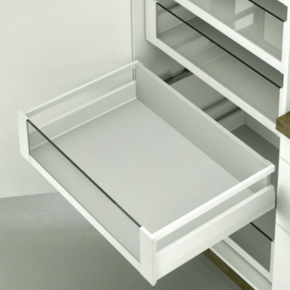 Hafele İç Çekmece Seti 90'lık Modül İçin Kare Bordürlü 30'luk Beyaz