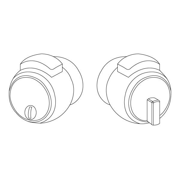 Hafele Nova Topuz Kilit Cam İçin Wc Parlak Krom