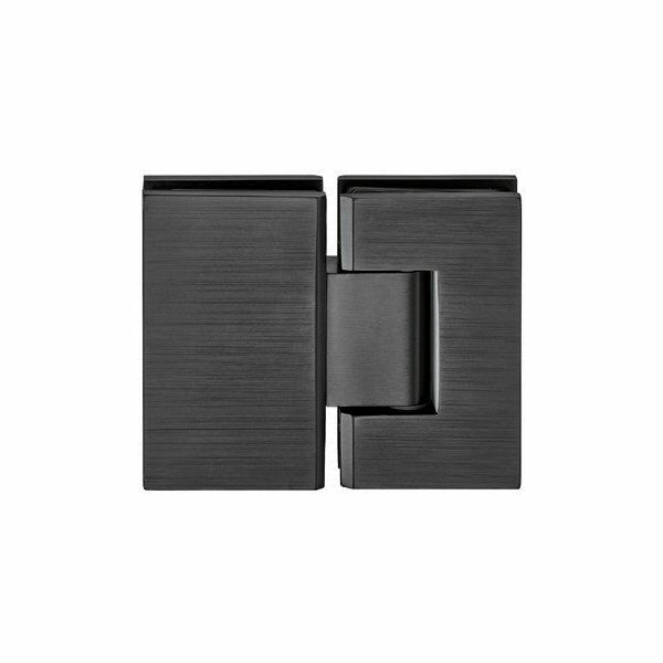 Hafele Duş Menteşesi Cam-Cam 180 Derece Grafit Siyah Renk