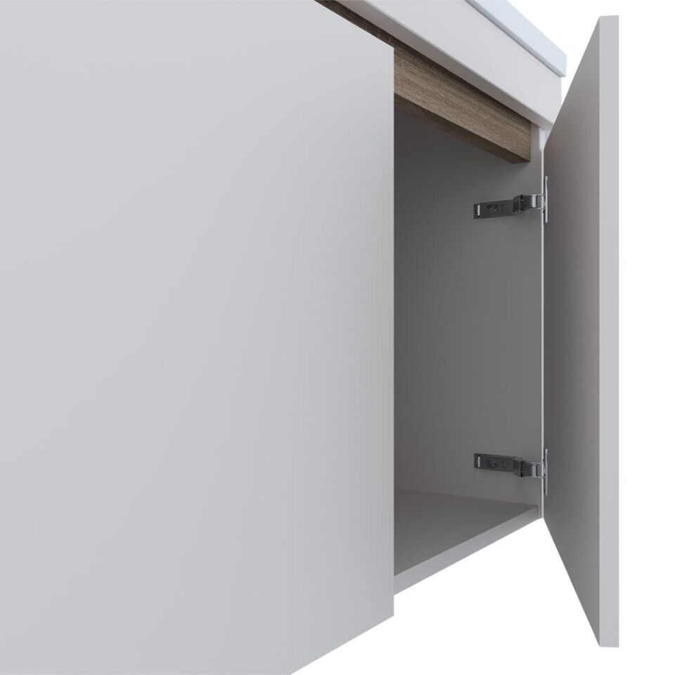 Teta Home Tokyo 65 cm MDF Banyo Dolabı Seti + Boy Dolabı Vanilya-Kafkas Meşe