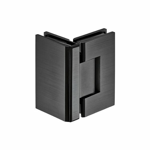 Hafele Duş Menteşesi Cam-Cam 90 Derece Grafit Siyah Renk