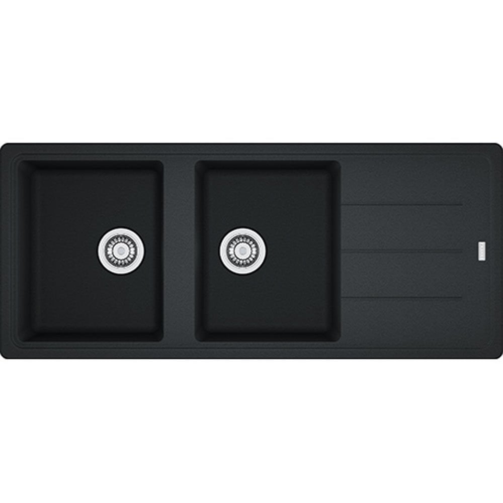 Franke Basis Bfg 621 Nero 2 Gözlü Sağ-Sol Damlalıklı Granit Evye