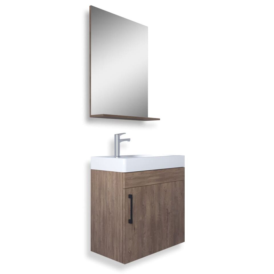 Teta Home Rio 45 cm MDF Banyo Dolabı Seti Kafkas Meşe