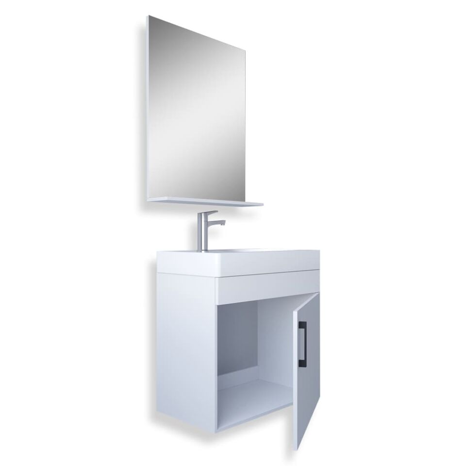 Teta Home Rio 45 cm MDF Banyo Dolabı Seti Beyaz