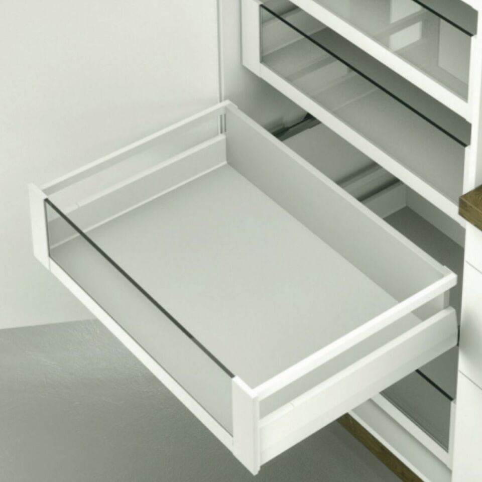 Hafele İç Çekmece Seti 120'lik Modül İçin Kare Bordürlü 40'lık Antrasit