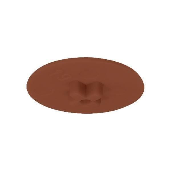 Hafele Minifix Kapak 15mm, Kahve Renk