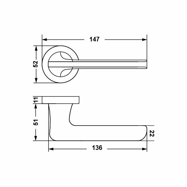 Hafele Kapı Kolu Seti Eloy Barelli Mat Siyah