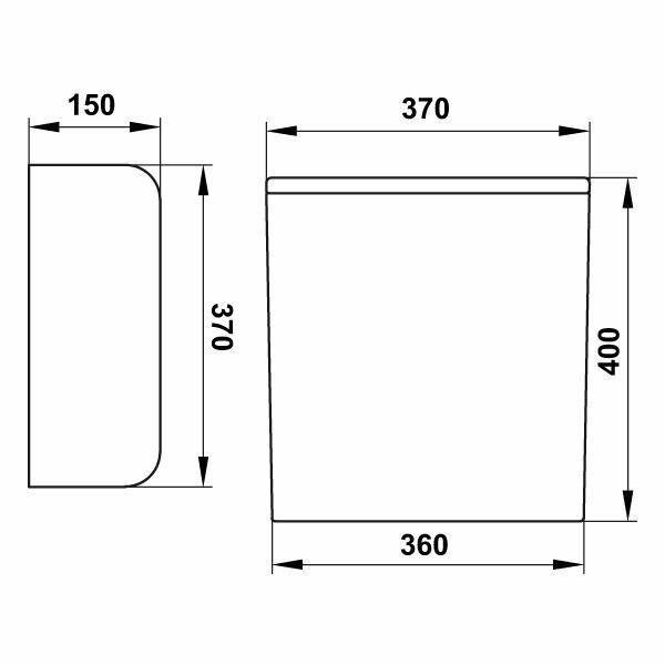 Hafele Pisuvar Bölmesi Pota Parlak Beyaz Renk