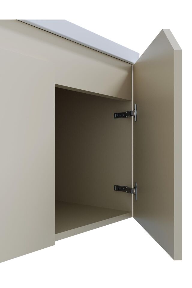 Teta Home Napoli 80 cm MDF Banyo Dolabı Seti + Boy Dolabı Bej