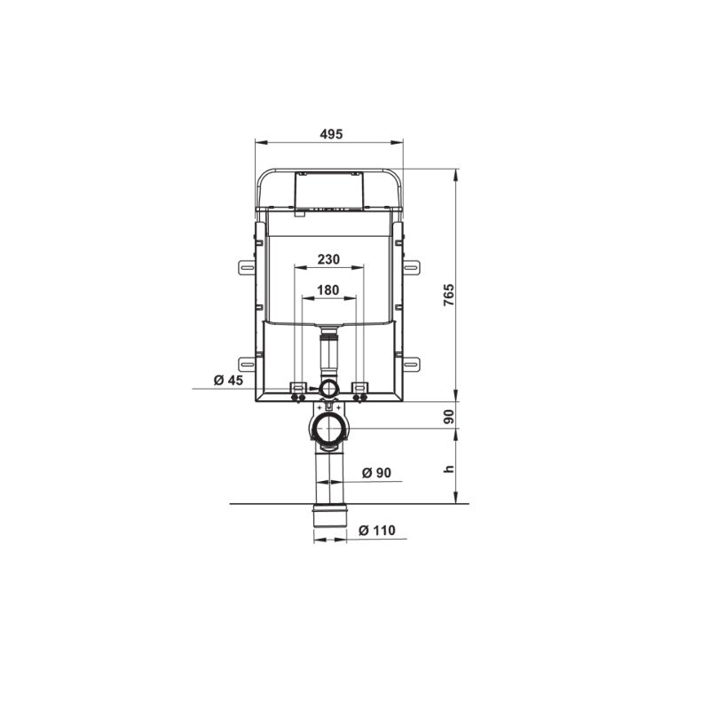 Hafele Matto 01 Gömme Rez.Tuğla Duvar,2 Kademe