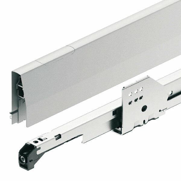 Hafele Çekmece Seti 120'lik Modül İçin Bas Aç Yavaşlatıcılı 50'lik Dübelli Gri