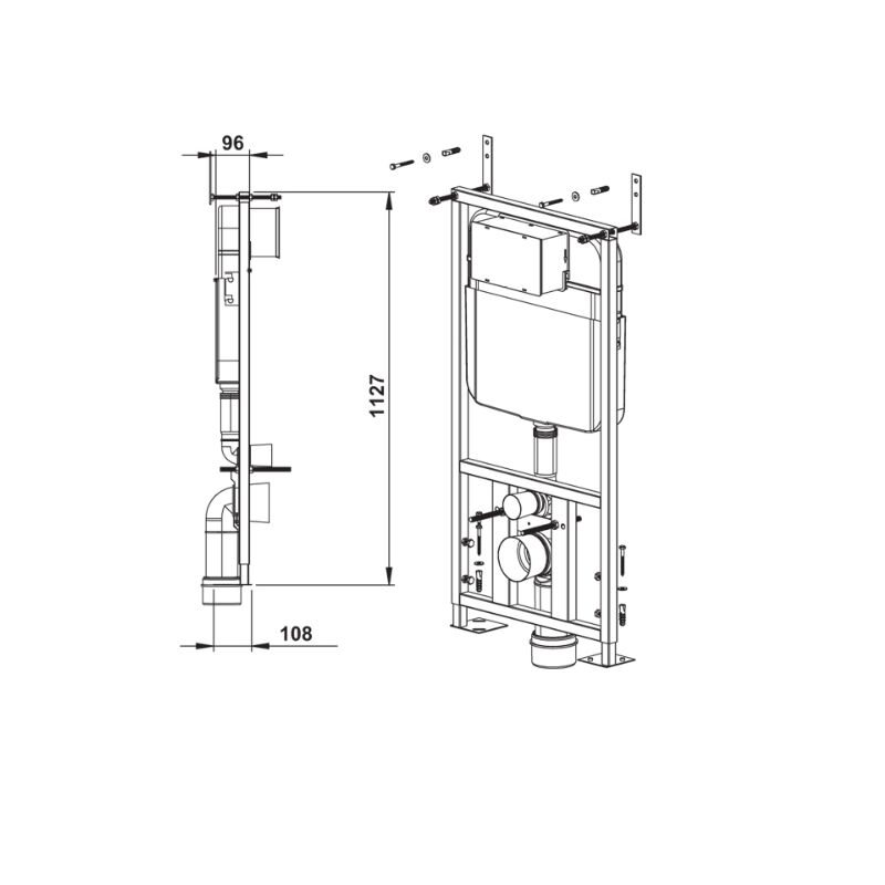 Hafele MATTO 02 Gömme Rez. Açıpan Duvr.2 Kademe
