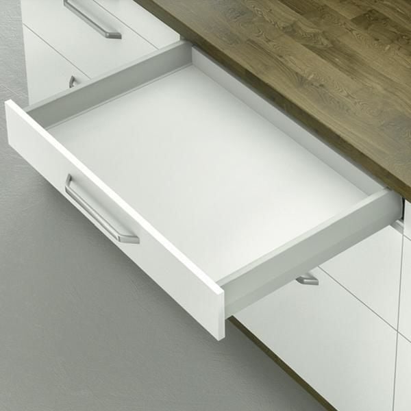 Hafele Çekmece Seti 60'lık Modül İçin Bas Aç Yavaşlatıcılı 45'lik Vidalı Gri