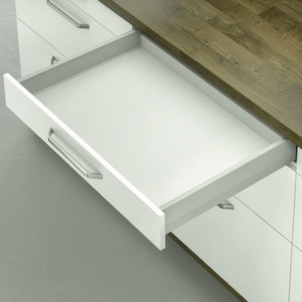 Hafele Çekmece Seti 60'lık Modül İçin Bas Aç Yavaşlatıcılı 50'lik Dübelli Gri