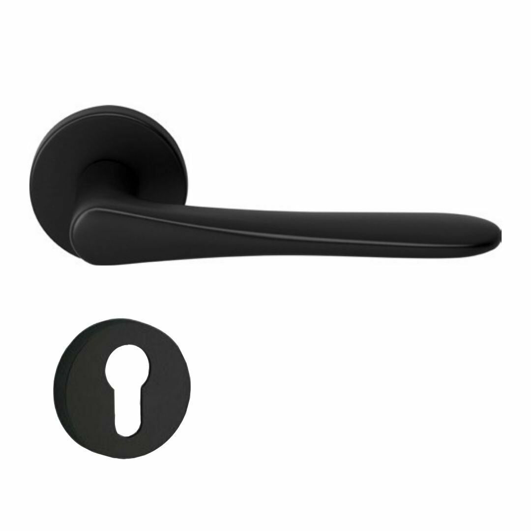 Hafele Kapı Kolu Seti Yana Barelli (Pc) Mat Siyah