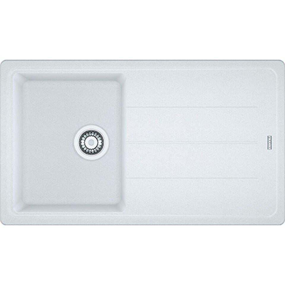 Franke Basis Bfg 611-86 Bianco Tek Gözlü Sağ-Sol Damlalıklı Granit Evye