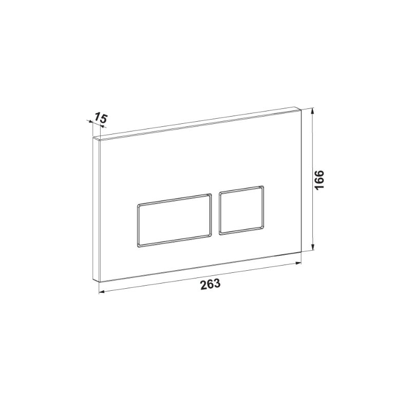 Hafele Matto Gömme Rez.Kumanda Pan.Mat krom