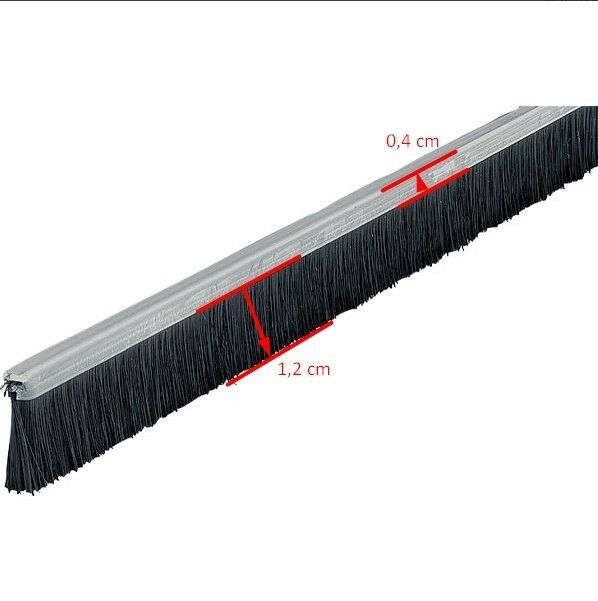 Hafele Kapı Altı Fırçası Gömme Montaj 1000mm