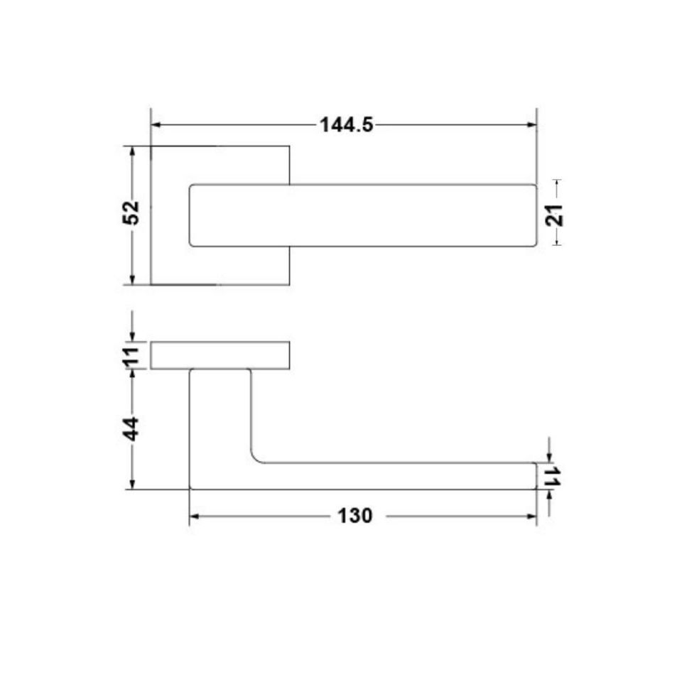 Hafele Kapı Kolu Seti Pera WC Parlak Krom