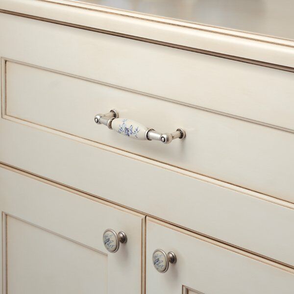 Hafele Düğme Kulp Louisiana Jr. Antik Gümüş