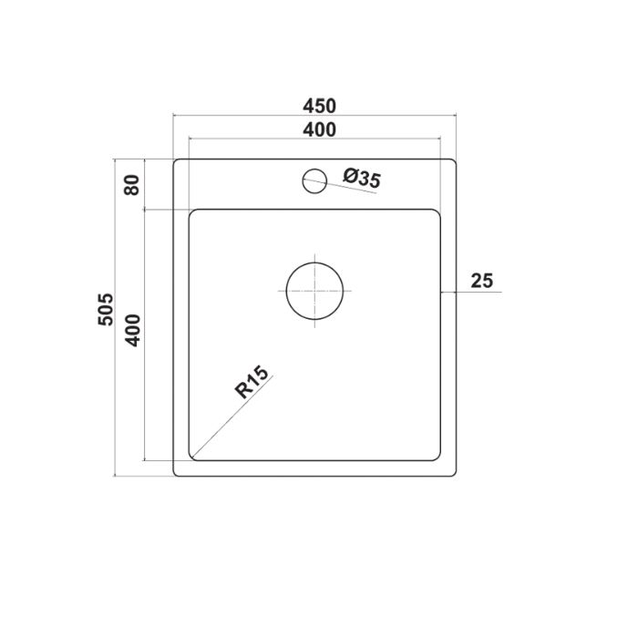 Hafele Novara10 Eviye Seti 450x505mm Paslanmaz Çelik Parlak