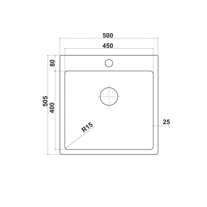Hafele Novara11 Eviye Seti 500x505mm Paslanmaz Çelik Parlak