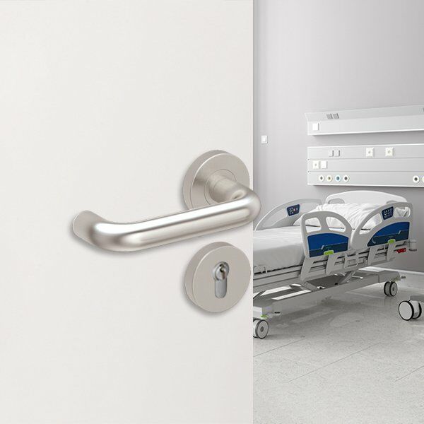 Hafele Kapı Kolu Seti Roland- M Barelli Paslanmaz Çelik Mat