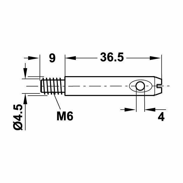 Hafele Stablofix Tek Taraflı Bağlantı Pimi 28,5mm (10 Adet)
