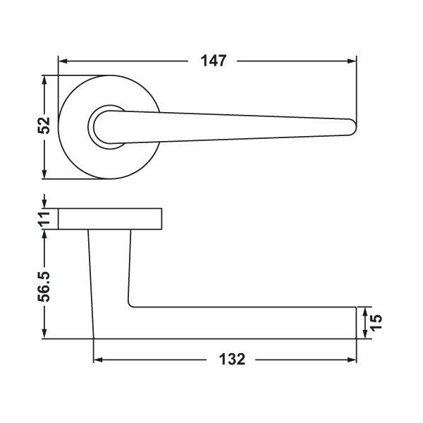 Hafele Kapı Kolu Polly Parlak Krom