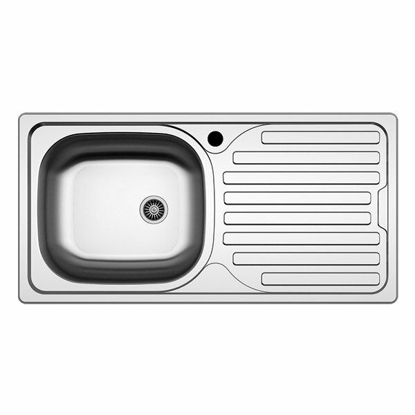 Hafele Capua03 Tezgah Üstü Eviye Seti, Satine Sağ Damlalık (Sifonsuz)