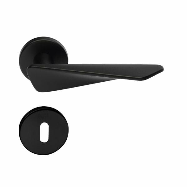 Hafele Kapı Kolu Seti Crown Oda Mat Siyah