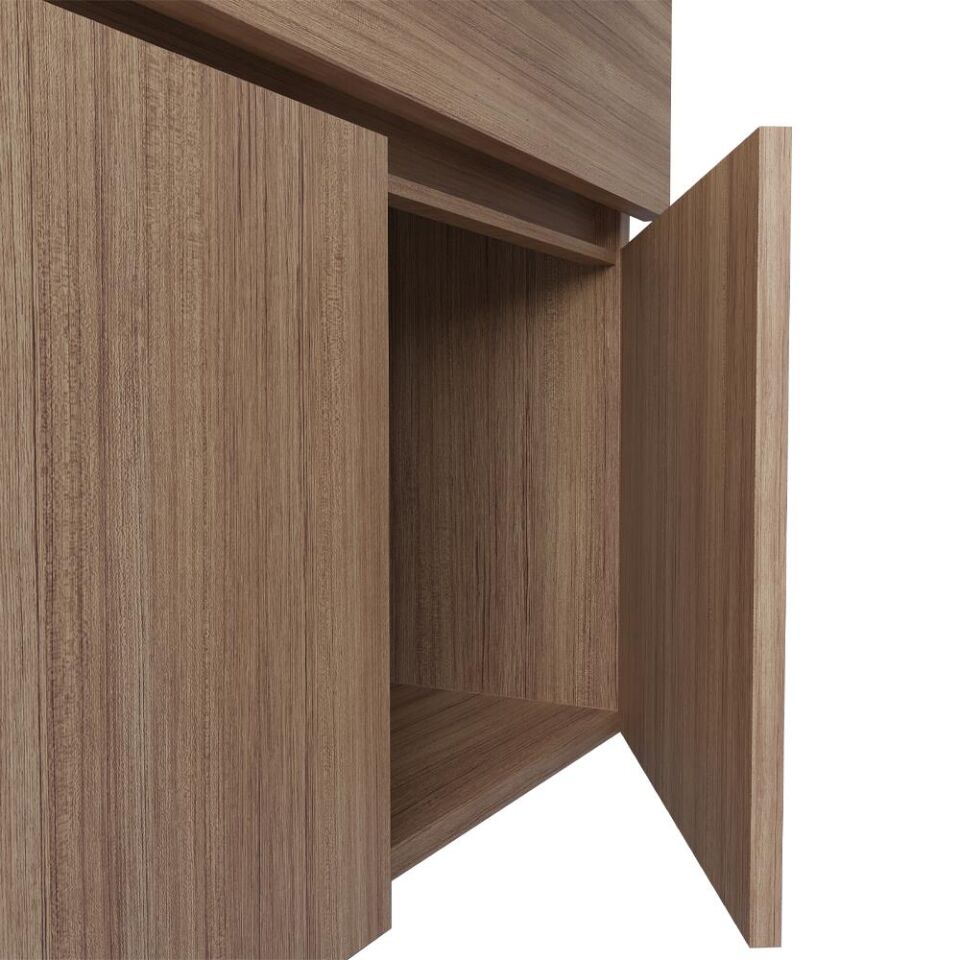 Teta Home Kahire 80 cm MDF Banyo Dolabı Seti Teak