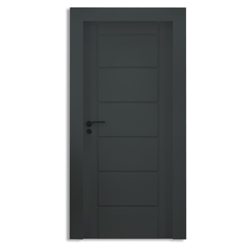 Teta Home S-7008 İç Oda Mdf Lake Kapı Antrasit - 77x203 - 14/17 - WC-Banyo