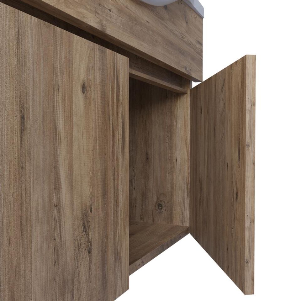 Teta Home Kahire 65 cm MDF Banyo Dolabı Seti Atlantik Çam