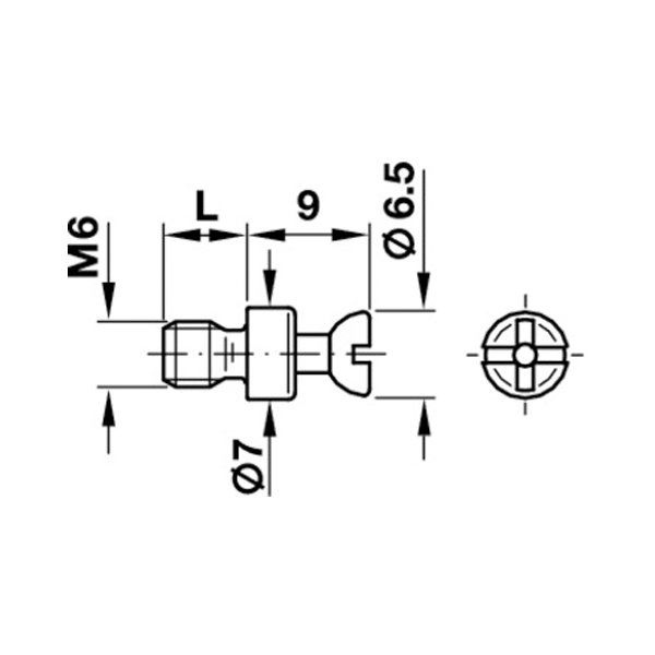 Hafele Rafix20 Dübelli Mil M6/7,5mm (100 Adet), Galvaniz