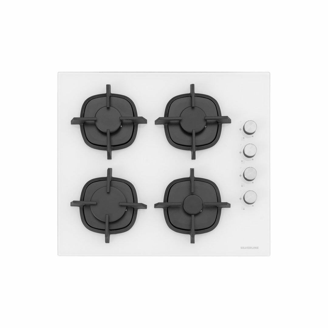 Silverlıne CS5343W01 Beyaz Cam Ocak