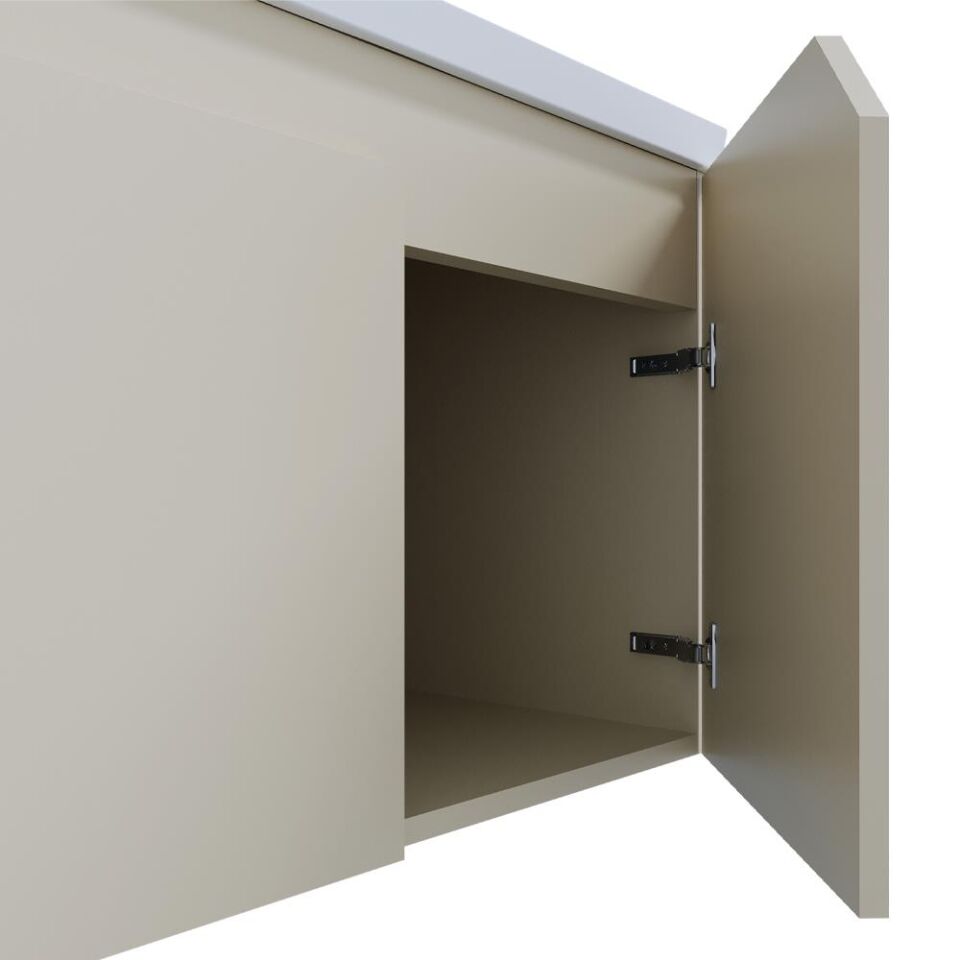 Teta Home Napoli 80 cm MDF Banyo Dolabı Seti Bej