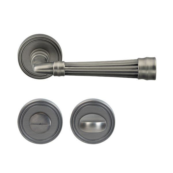 Hafele Kapı Kolu Seti Gain WC Antik Gümüş