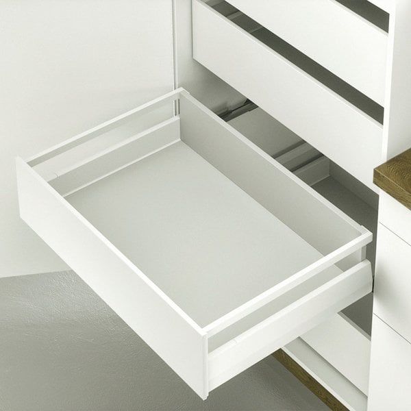 Hafele İç Çekmece Seti 120'lik Modül İçin Kare Bordürlü 30'luk Beyaz