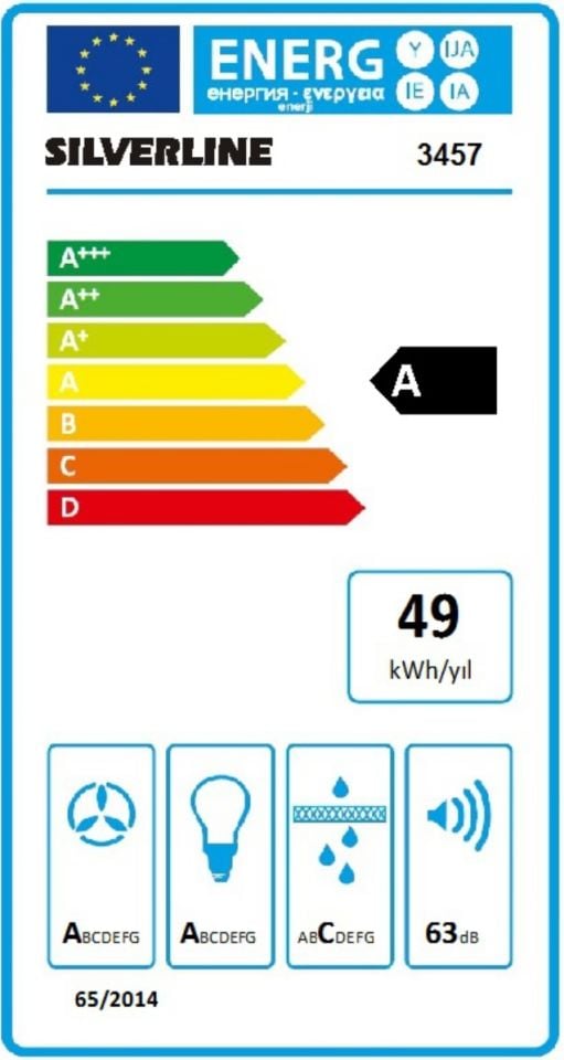 Silverlıne Soho 3457 Davlumbaz 60 cm Beyaz