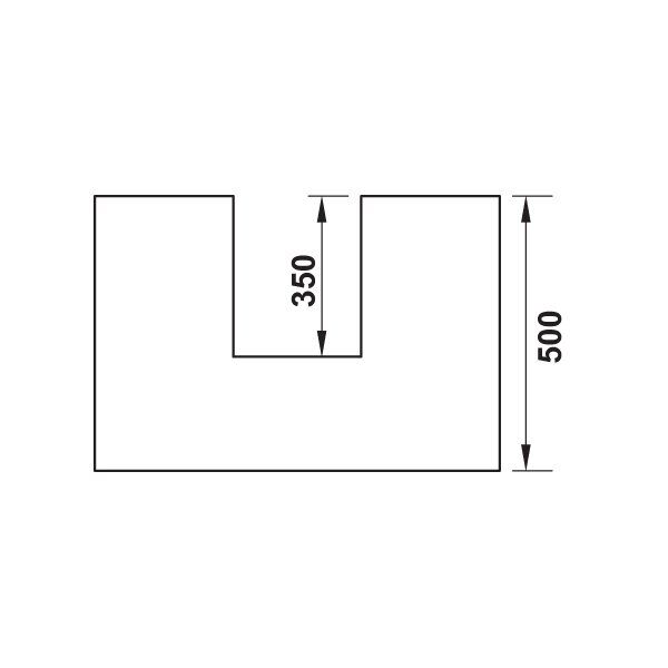 Hafele Eviye Altı İç Çekmece Seti Yuvarlak Bordürlü Vidalı 50'lik Gri
