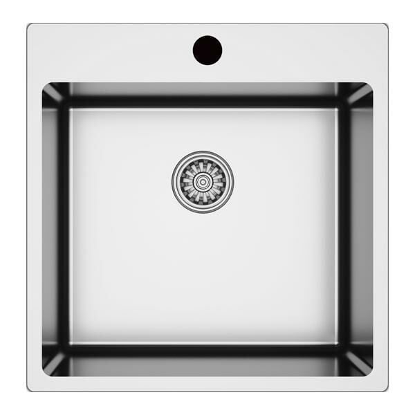 Hafele Novara11 Eviye Seti 500x505mm Paslanmaz Çelik Parlak (Sifonsuz)