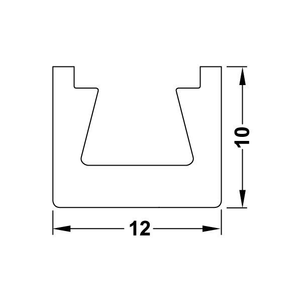 Hafele Slide Ray Vida Delik Aralıklı 150mm