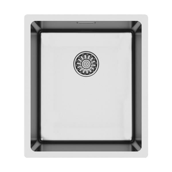 Hafele Novara02 Eviye 380x440mm, Parlak Paslanmaz Çelik Renk (Sifonsuz)