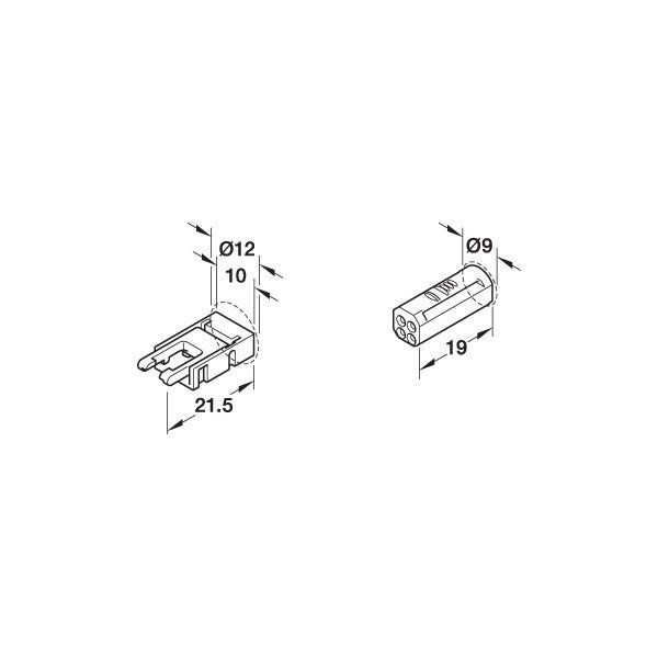 Hafele LOOX5 Multi-Byz sürücü bağ.kbl. 12V/2m