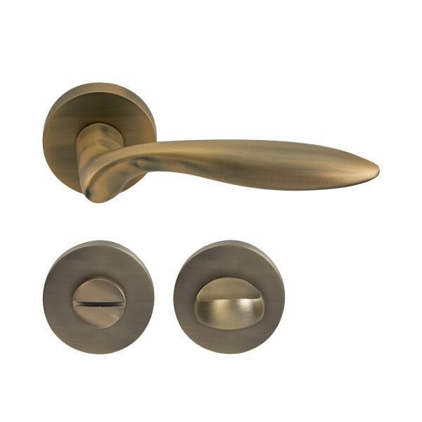 Hafele Kapı Kolu Seti Balena WC Antik Bronz