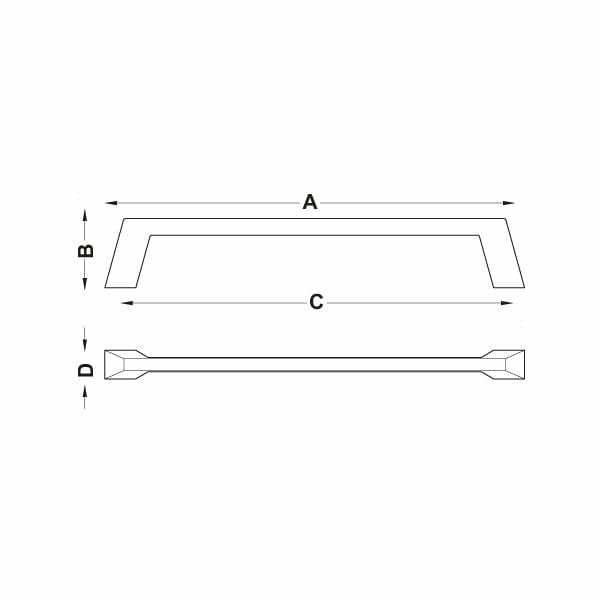 Hafele Mobilya Kulpu Tria 320mm Mat Altın