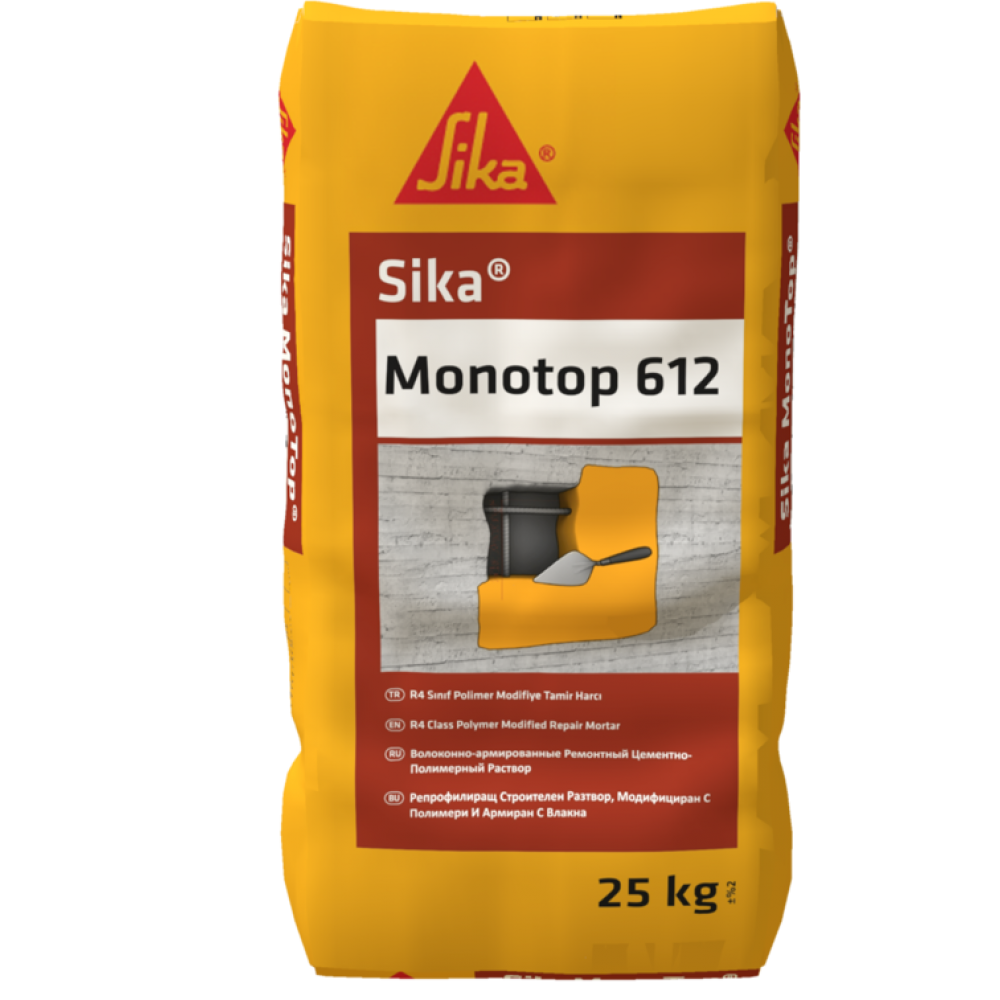Sika MonoTop-612-R4 Sınıfı Polimer Modifiye Tamir harcı 25 Kg